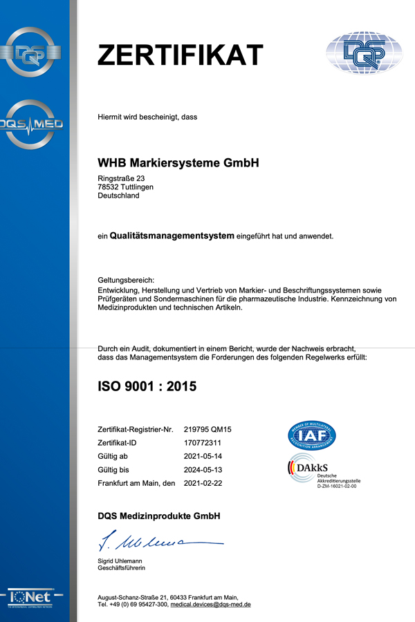 ISO 9001 Deutsch